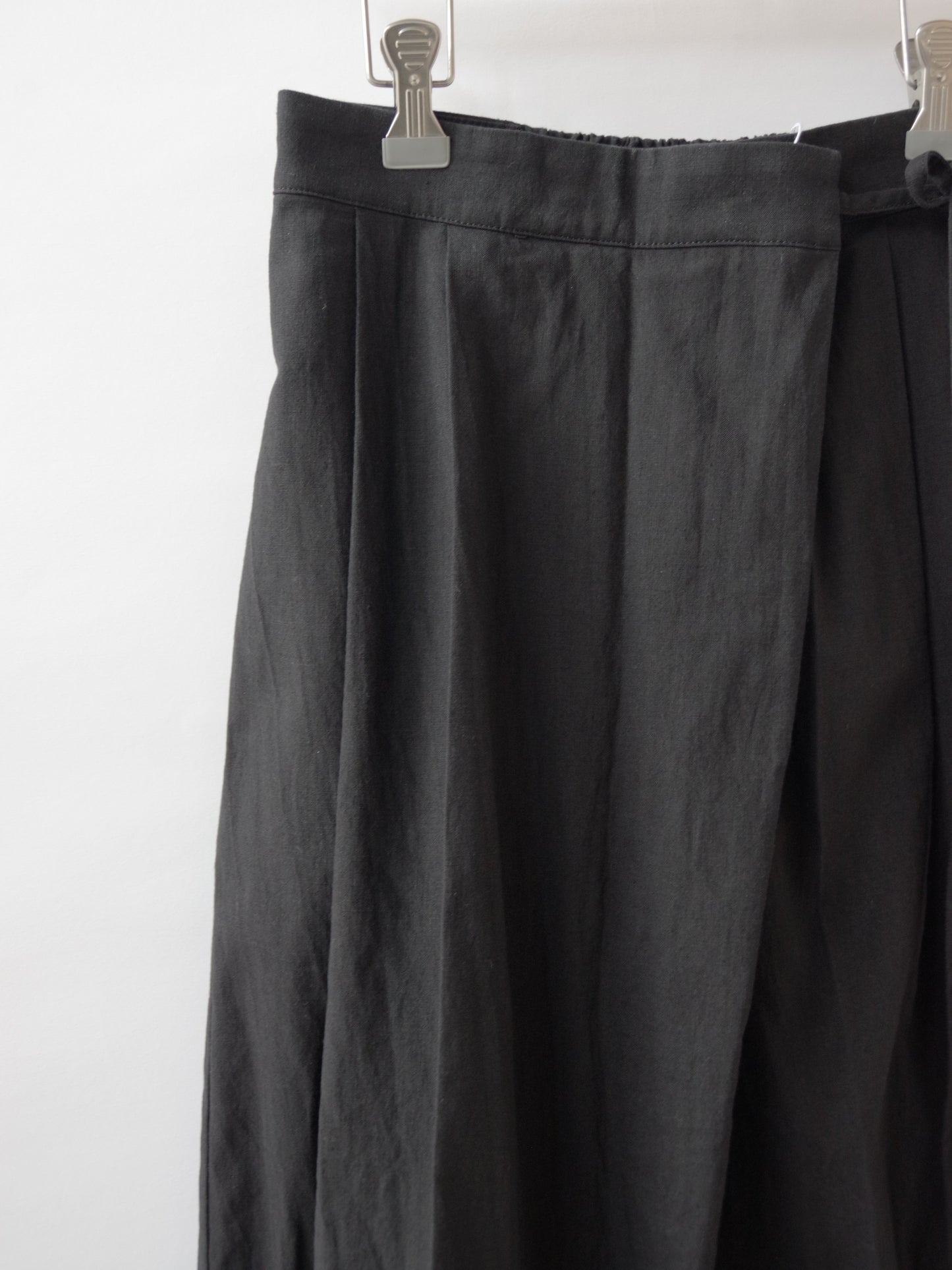 高密度Cotton/Linen high waist wrap パンツ | yuni