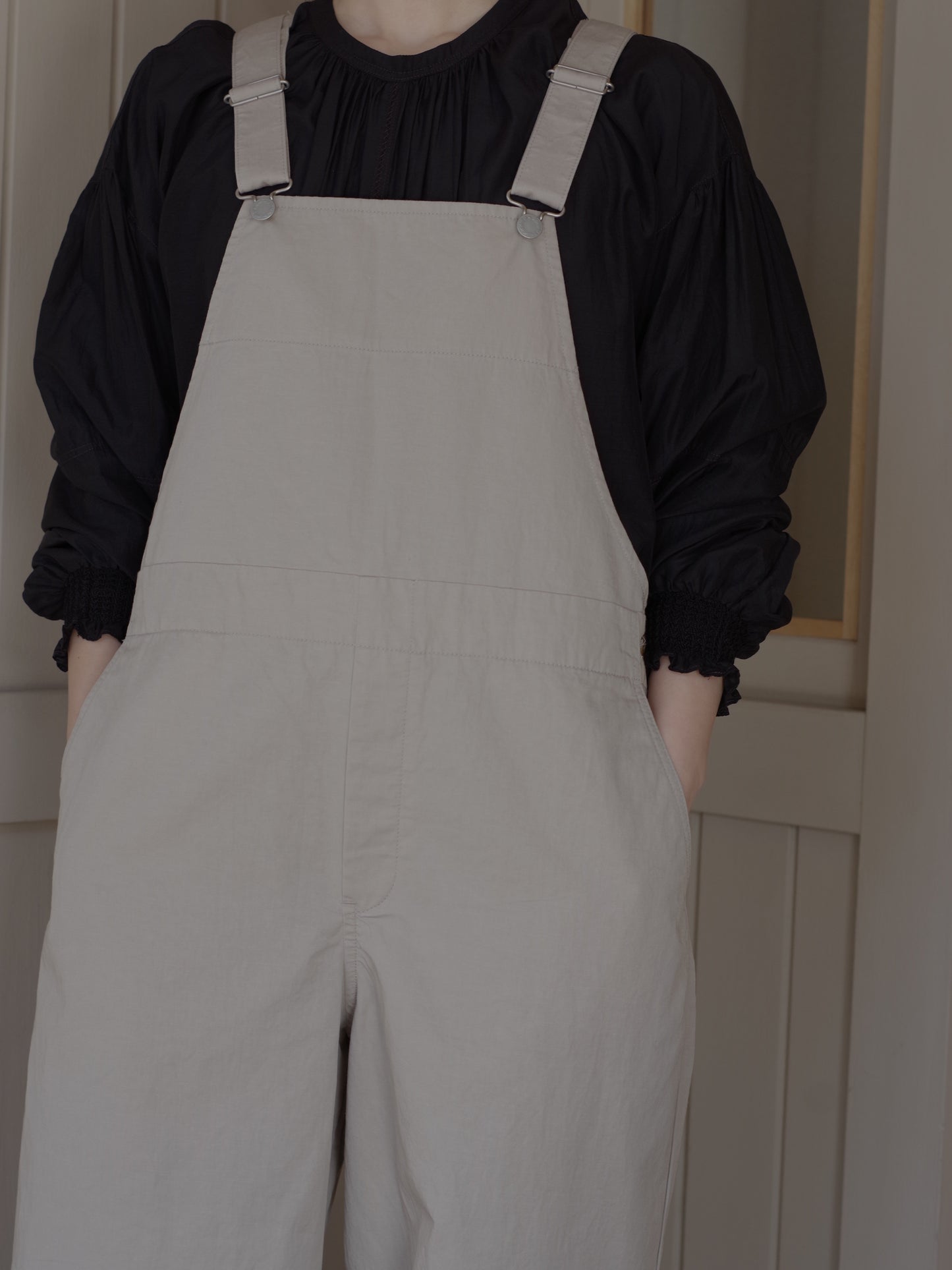 綿麻ツイルサロペット | Hands of creation