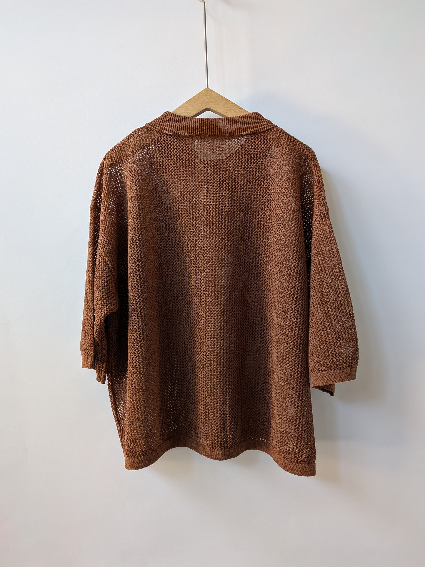 Lonsing18 和紙/Polyester knit ポロシャツ | yuni