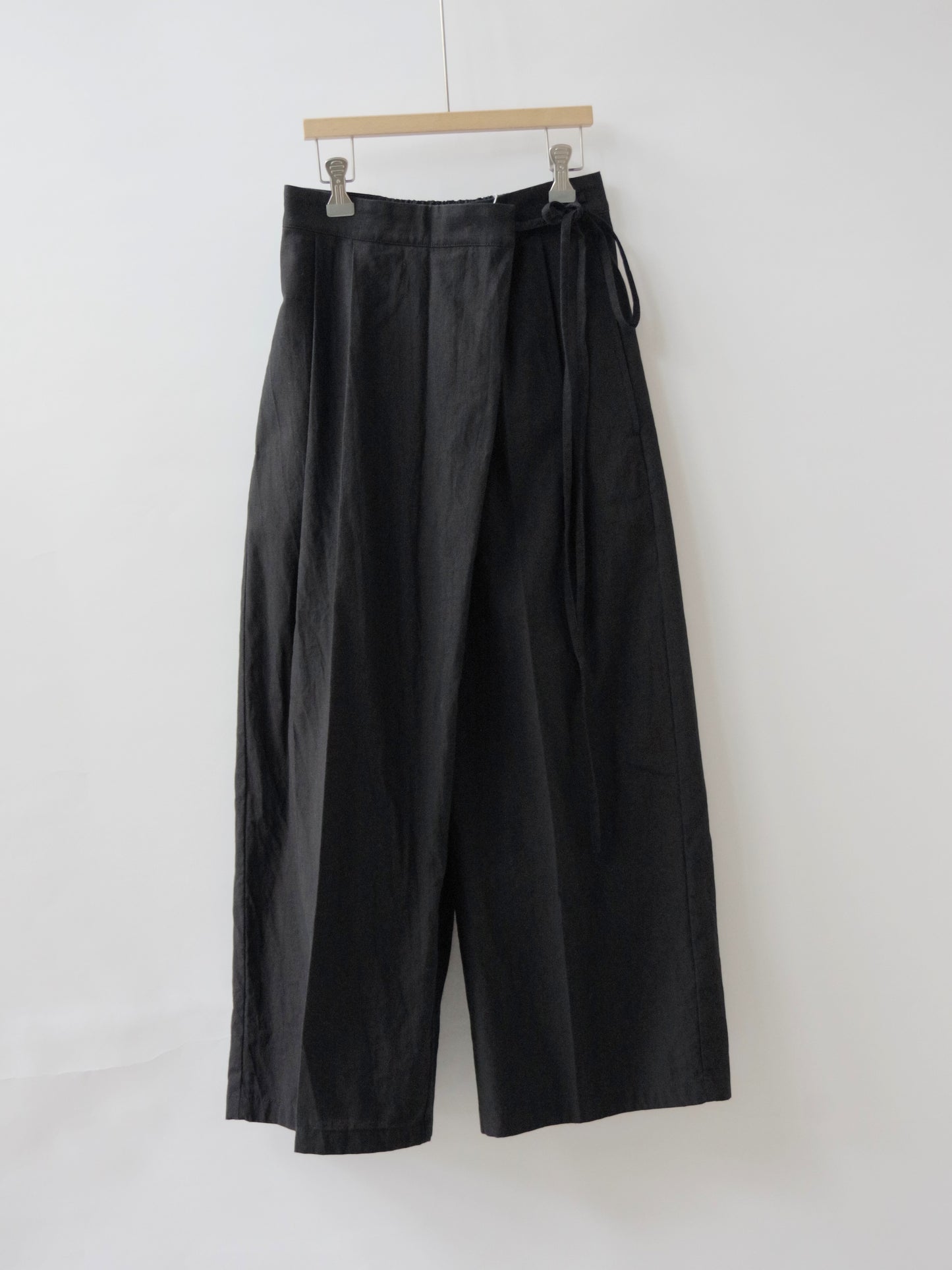 高密度Cotton/Linen high waist wrap パンツ | yuni
