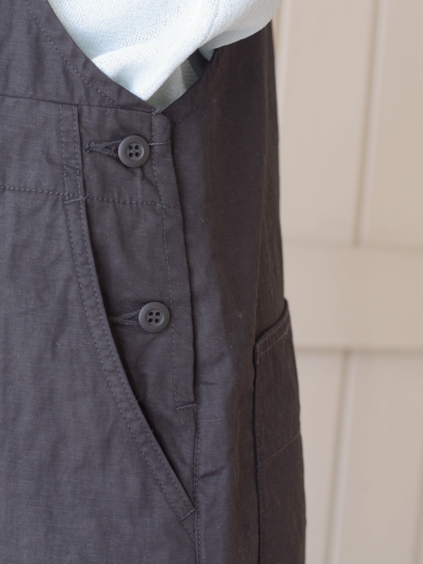 綿麻ツイルサロペット | Hands of creation