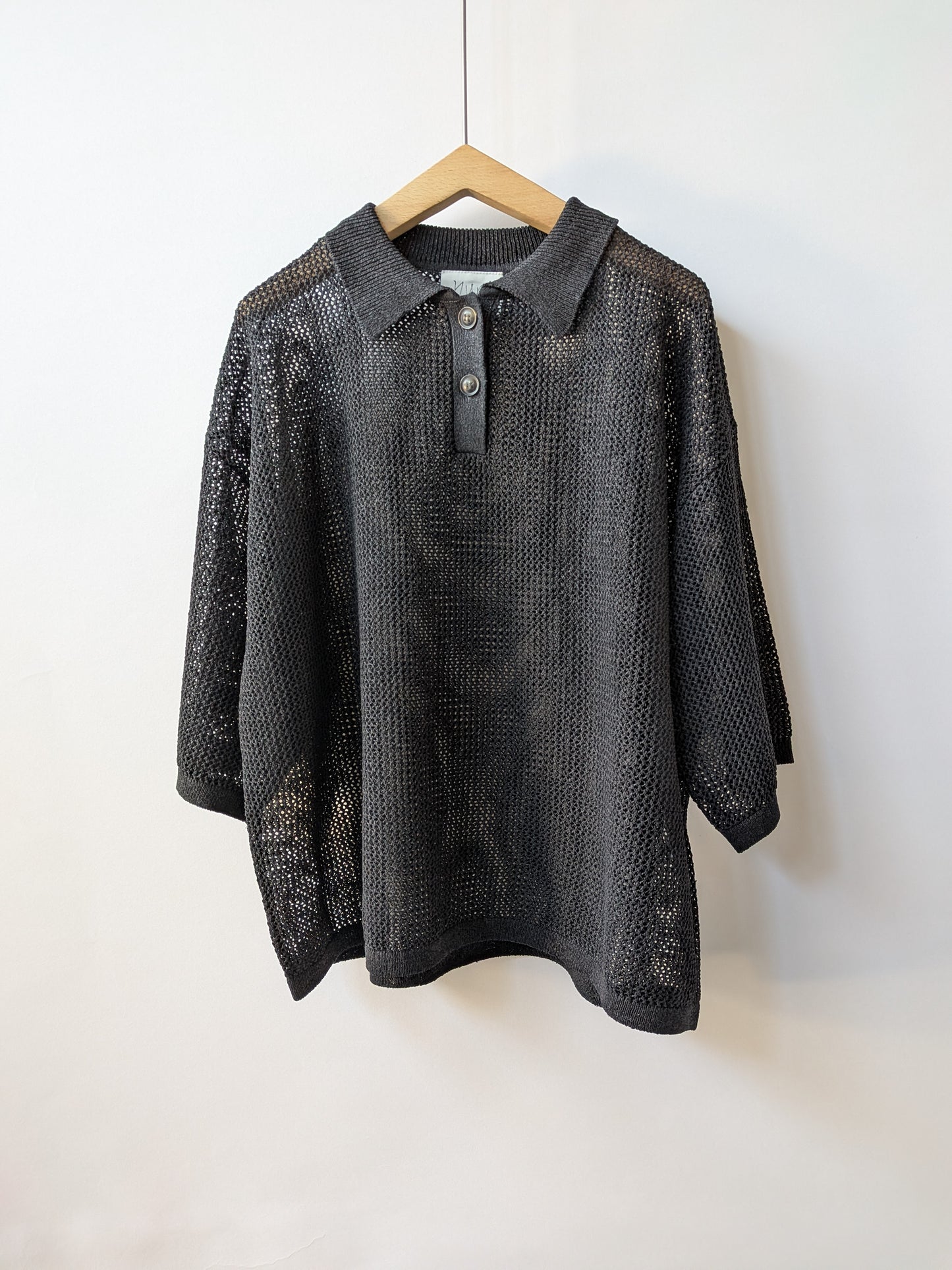 Lonsing18 和紙/Polyester knit ポロシャツ | yuni