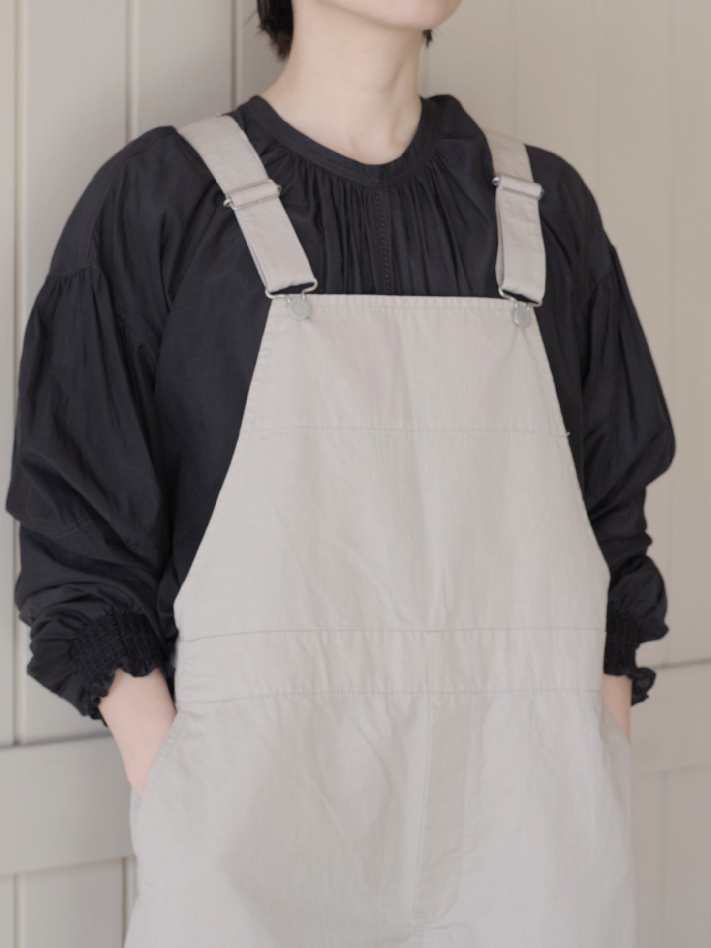 綿麻ツイルサロペット | Hands of creation