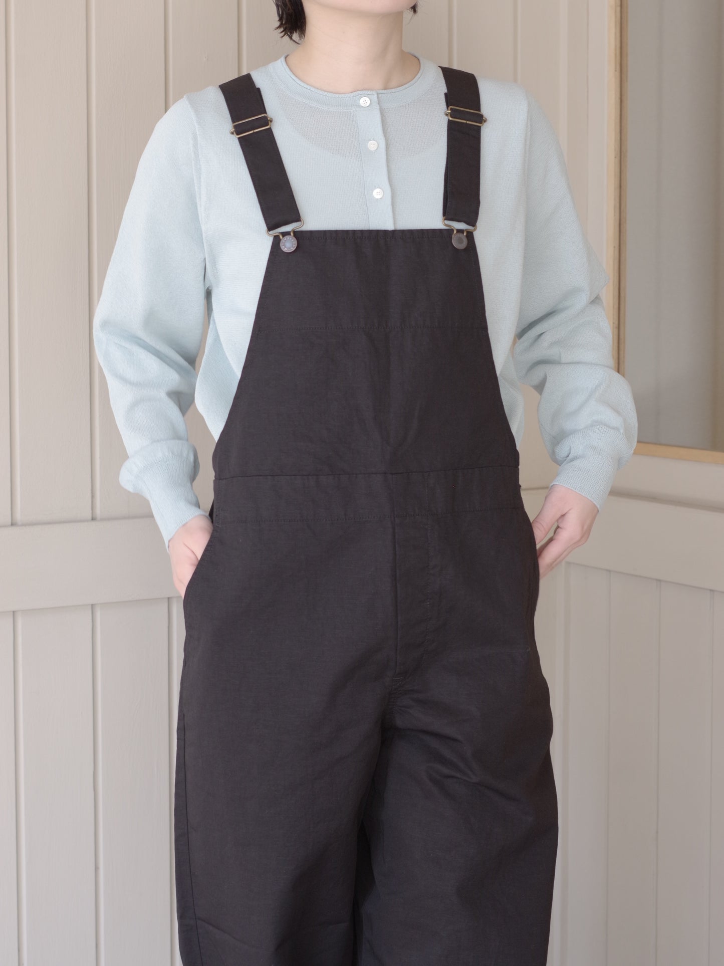 綿麻ツイルサロペット | Hands of creation