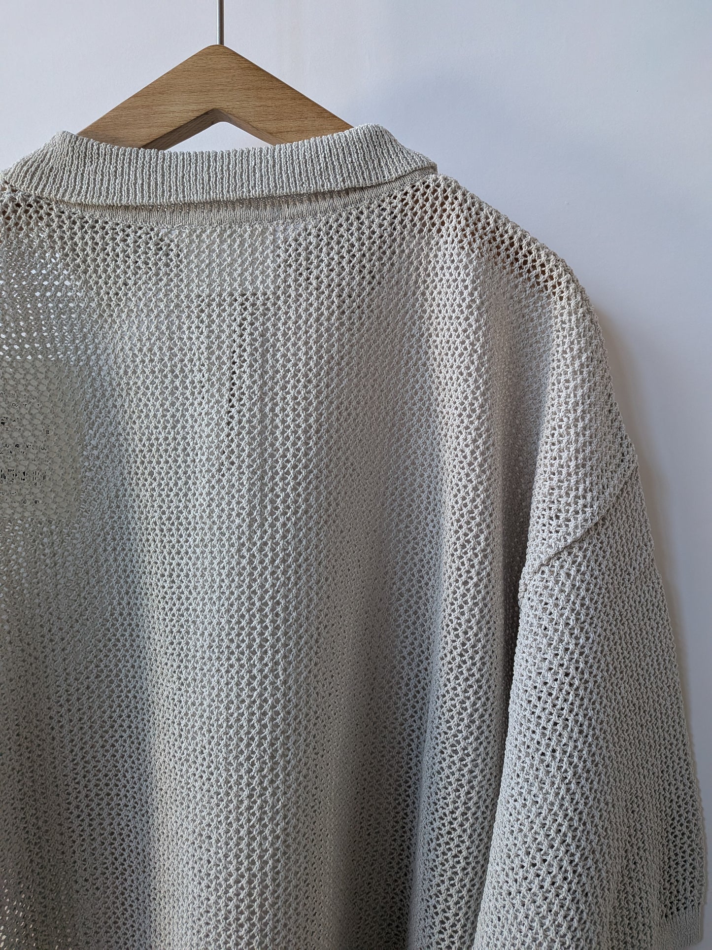 Lonsing18 和紙/Polyester knit ポロシャツ | yuni