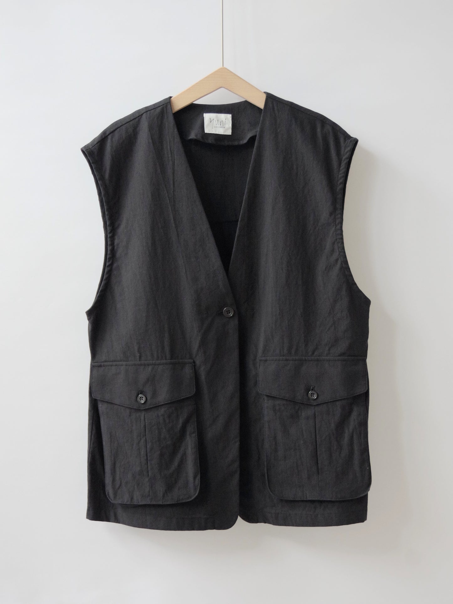 高密度Cotton/Linen ベスト | yuni