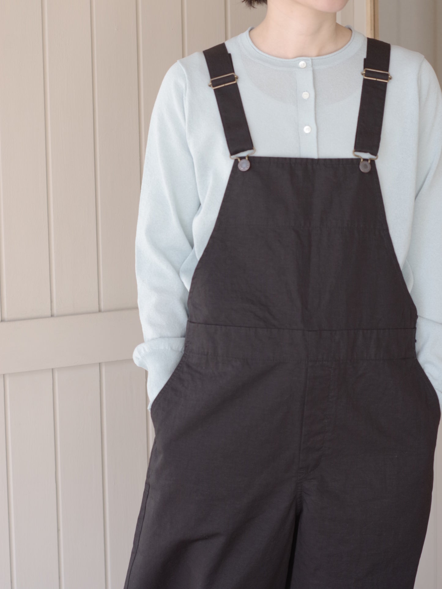 綿麻ツイルサロペット | Hands of creation