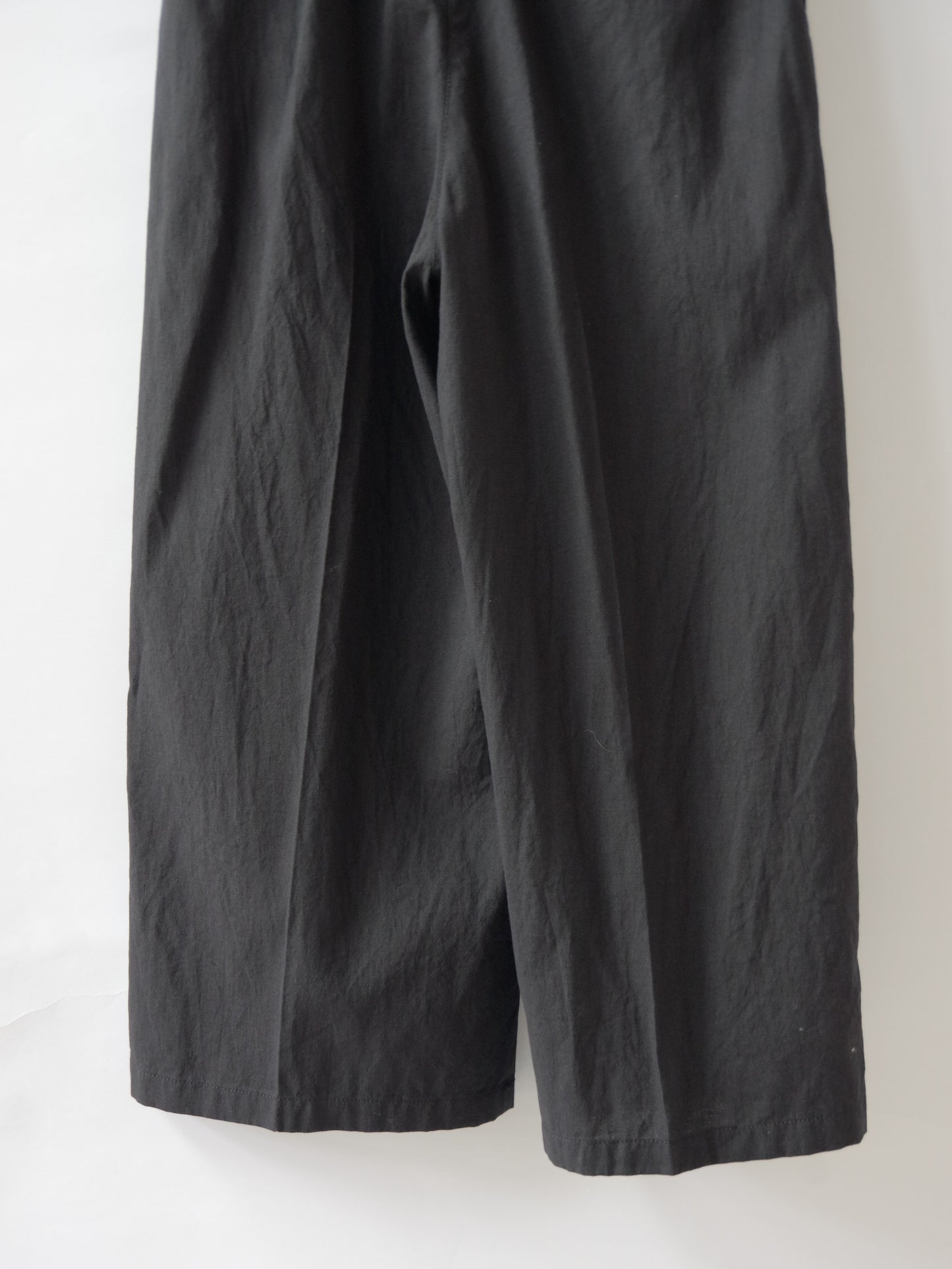 高密度Cotton/Linen high waist wrap パンツ | yuni