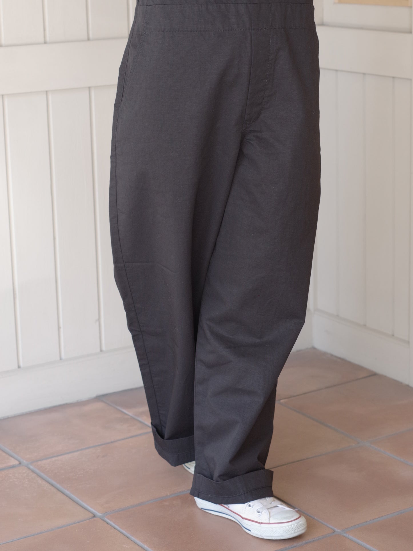 綿麻ツイルサロペット | Hands of creation