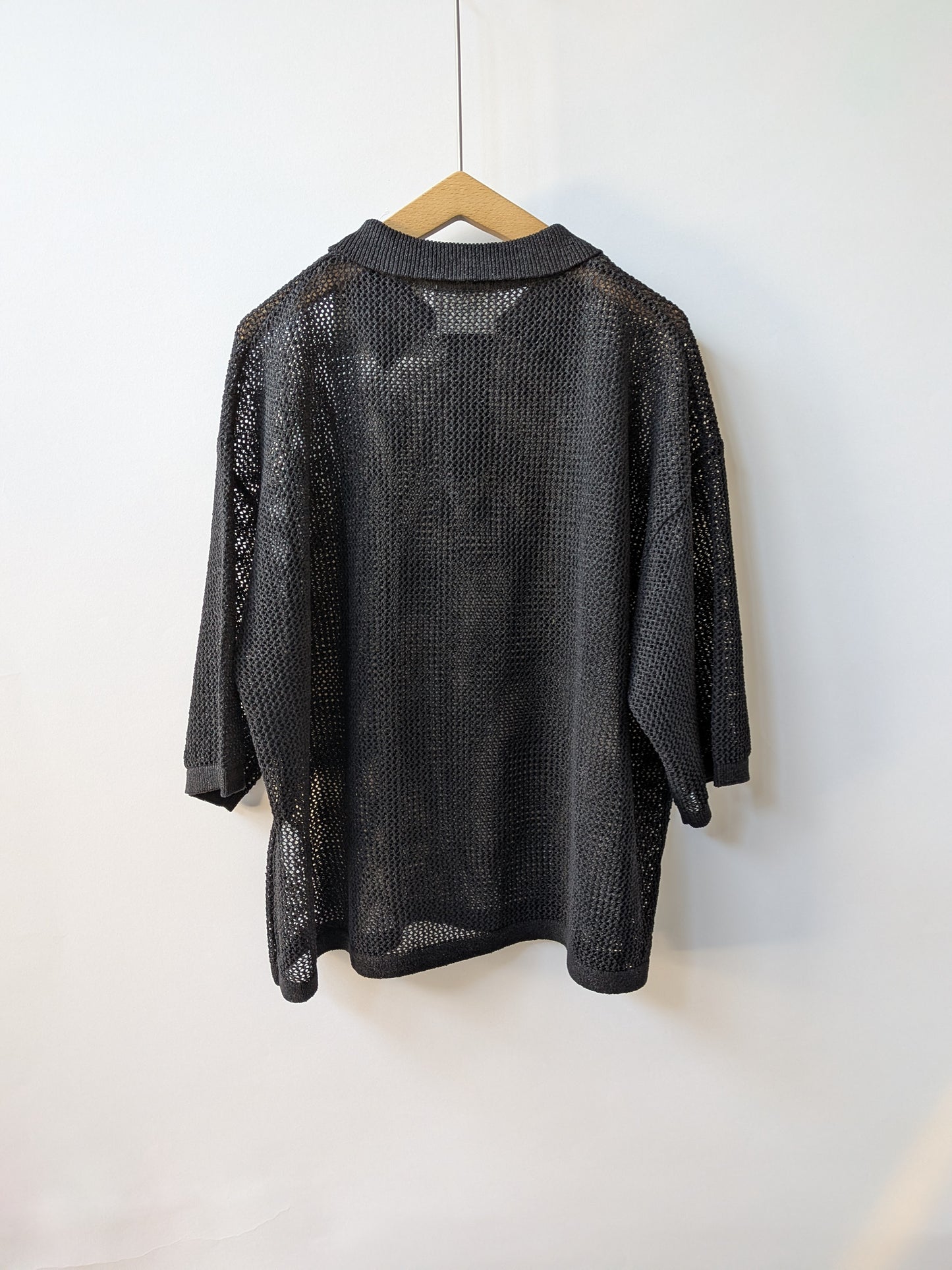 Lonsing18 和紙/Polyester knit ポロシャツ | yuni