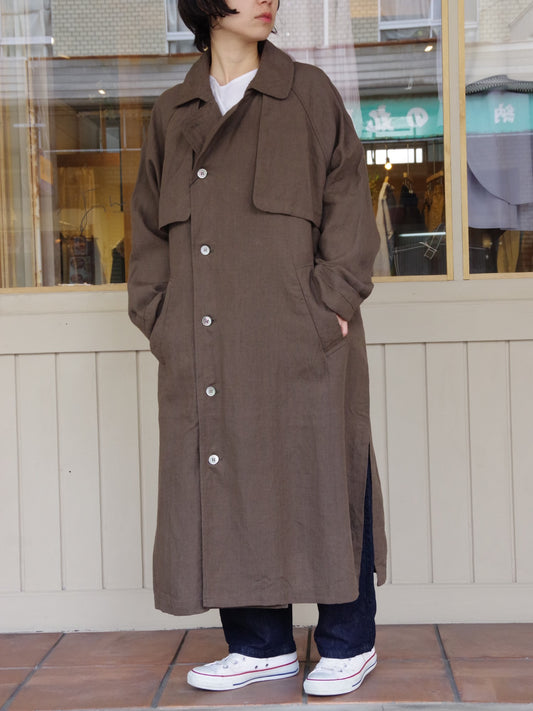 40リネン HIGH DENSITY EFFORTLESS TRENCH  |  UNIVERSAL TISSU